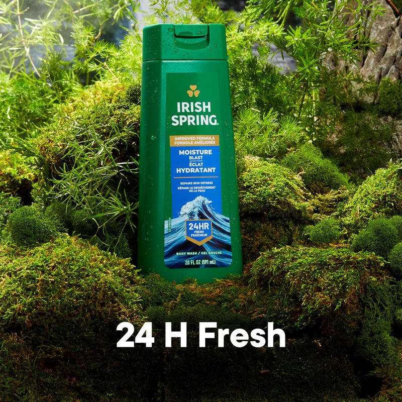 Irish Spring Moisture Blast Body Wash for Men, 20 Fl Oz (Pack of 2) - Image 2