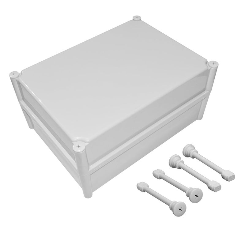 LeMotech Junction Box IP67 Waterproof Dustproof ABS Plastic Project Box for Electrical Outdoor Enclosure Gray 15 x 11 x 71 inch 380 x 280 x 180 mm