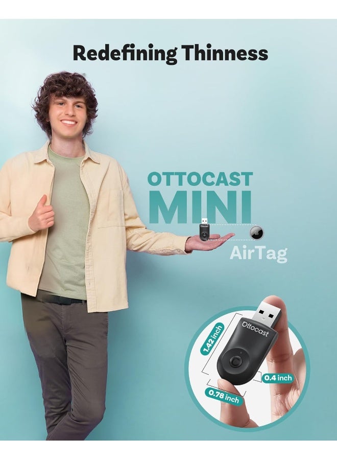 OTTOCAST Mini 2025 Wireless CarPlay & Android Auto 2-in-1 Adapter - Image 5