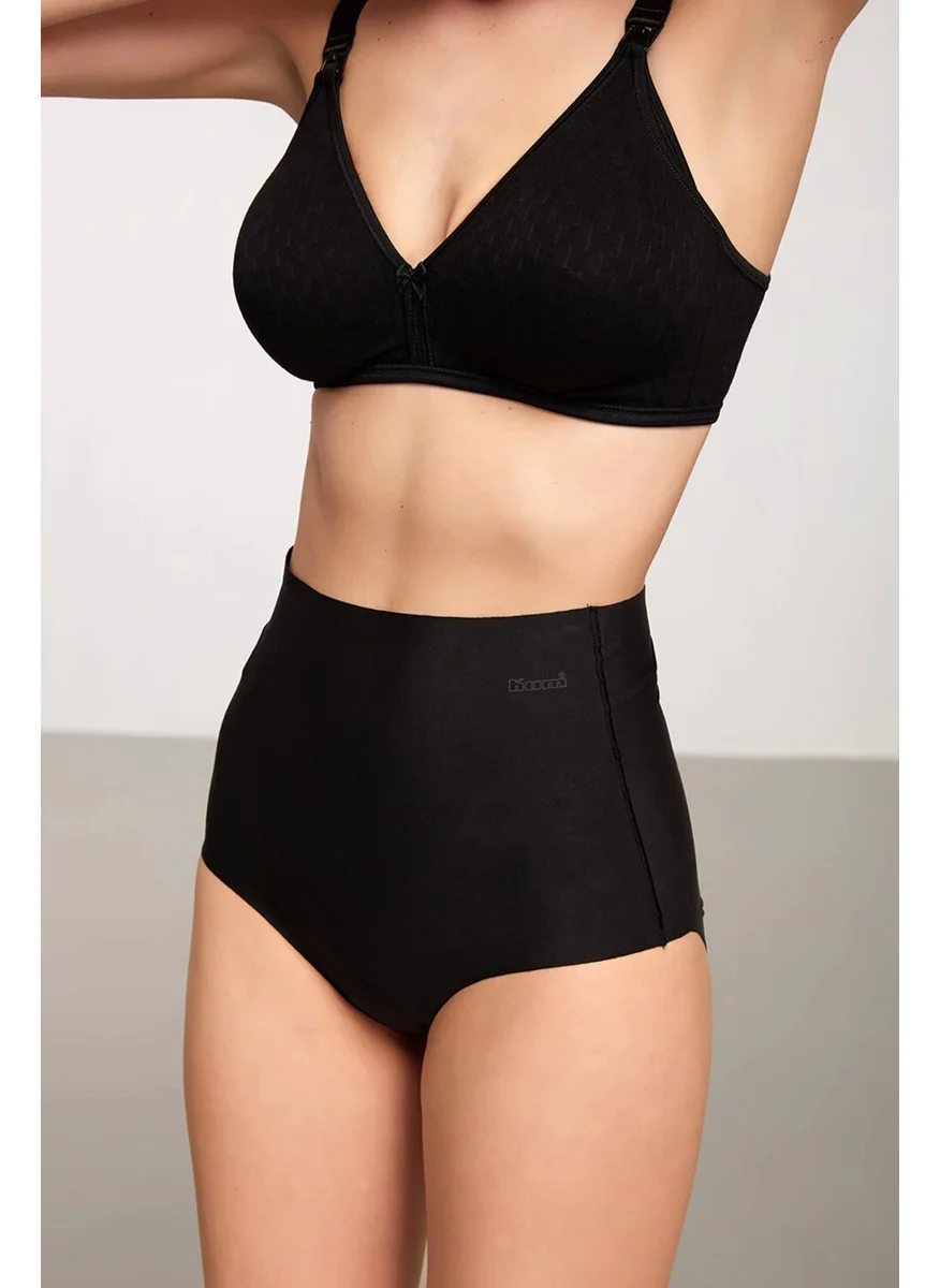 KOM Rosalinda Ultra Light High Waist Panties - Black
