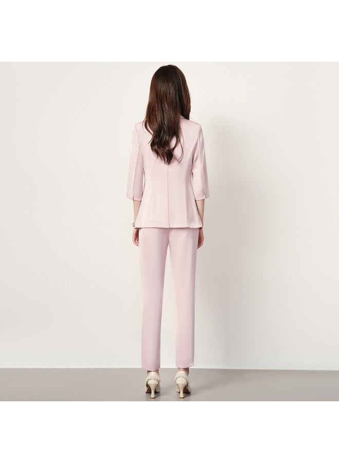 ROMON Women'S Suit, Versatile Office Wear, Comfortable And Stylish, Multiple Colors Available, Two-Piece Set For Women - Image 3