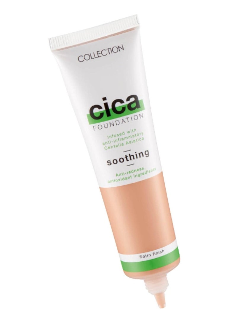 Collection Hydrating Medium Coverage Cica Foundation Infused with Anti-Redness - Light vanila 30ml - Image 2