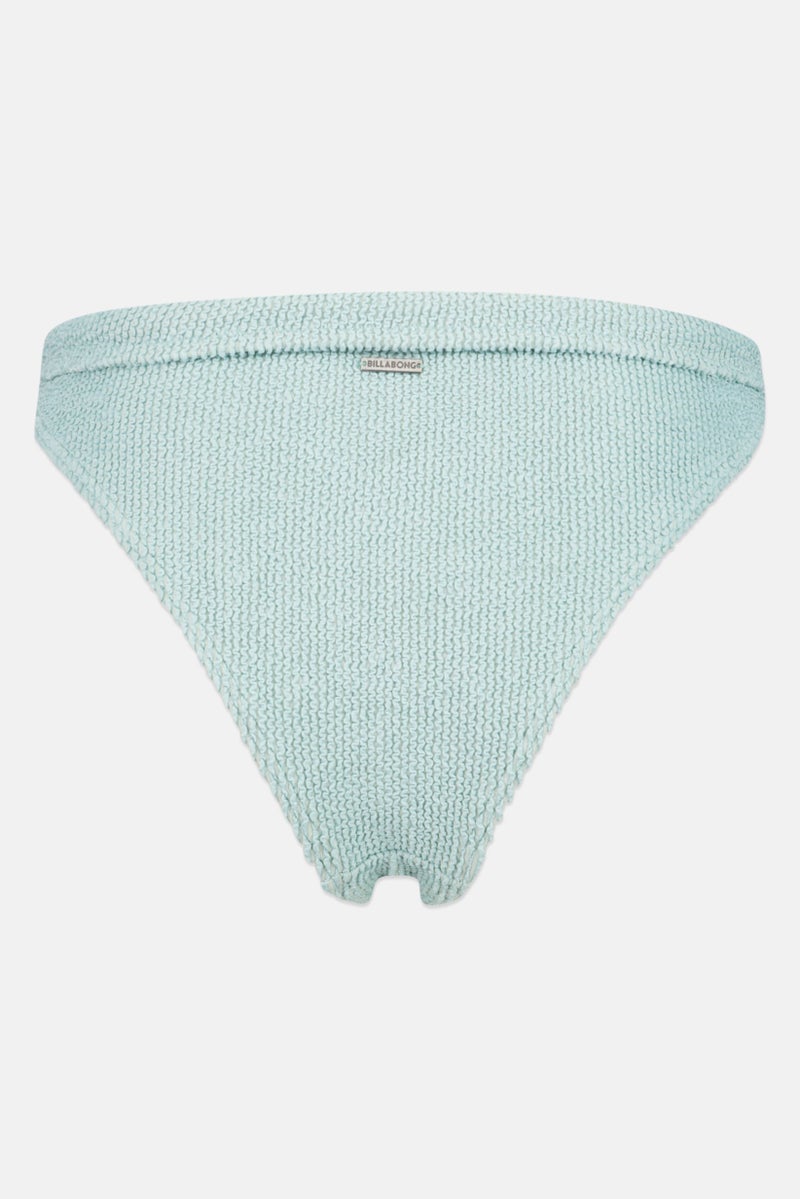 Billabong Women Textured Bikini Bottom, Mint Green - Image 2
