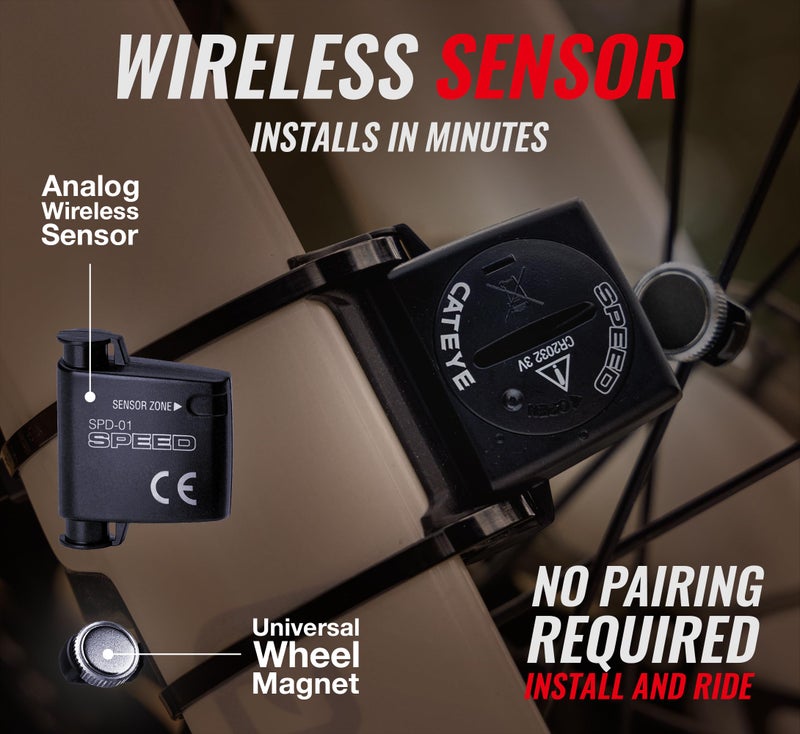 CATEYE Padrone Wireless Bike Computer – Oversized Display Cyclocomputer, Wireless Speedometer & Odometer, FlexTight™ Mount, Auto Start/Stop, Programmable Odometer - Image 5