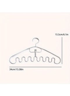 Generic 3pcs Wave Shaped Clothes Hanger, Bedroom Accessories, Laundry Organization, Space Saving Tank Top And Bra Hangers For Closet Organization, Closet Organizers And Storage（white）  - Image 4