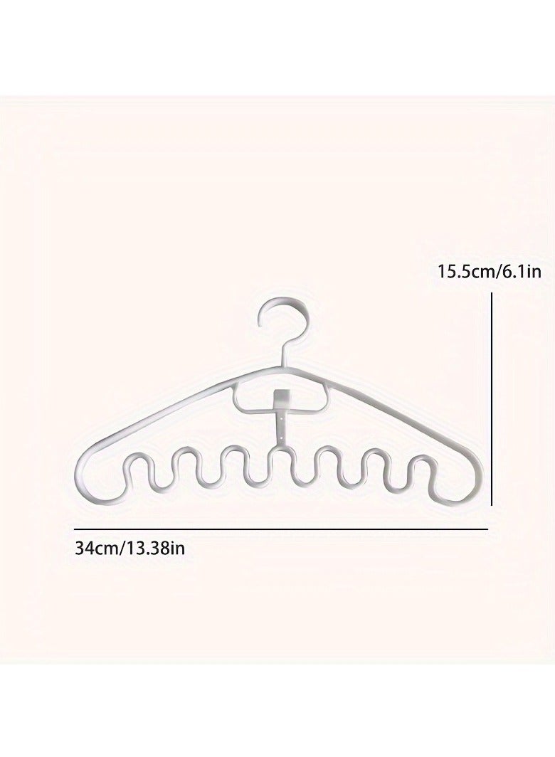 3pcs Wave Shaped Clothes Hanger, Bedroom Accessories, Laundry Organization, Space Saving Tank Top And Bra Hangers For Closet Organization, Closet Organizers And Storage（white） - Image 4