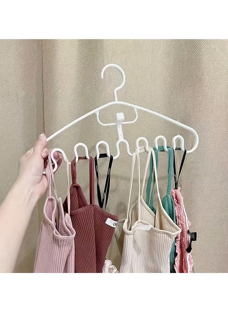 3pcs Wave Shaped Clothes Hanger, Bedroom Accessories, Laundry Organization, Space Saving Tank Top And Bra Hangers For Closet Organization, Closet Organizers And Storage（white） - Image 5