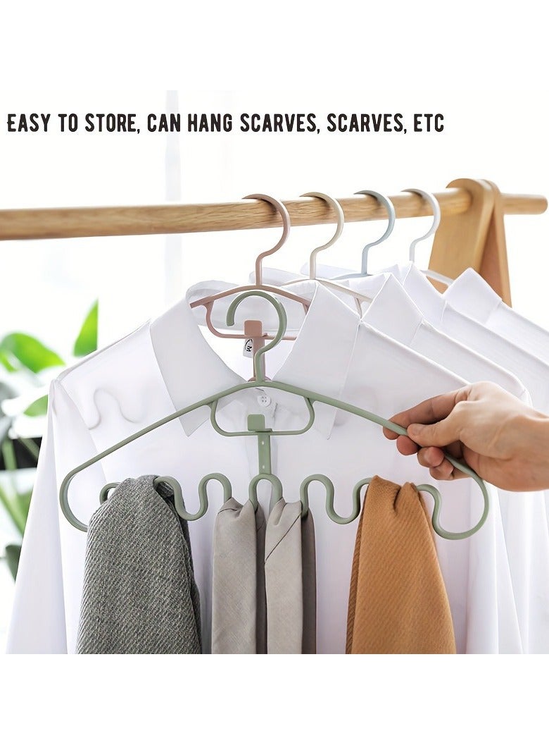 3pcs Wave Shaped Clothes Hanger, Bedroom Accessories, Laundry Organization, Space Saving Tank Top And Bra Hangers For Closet Organization, Closet Organizers And Storage（white） - Image 2