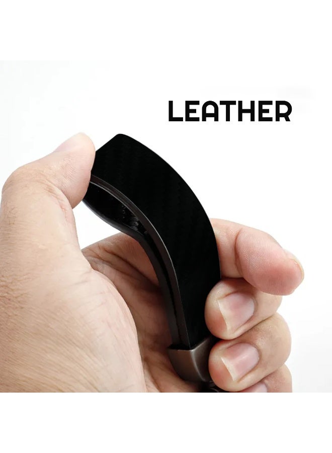 ليكساس سلسلة مفاتيح من قماش فاخر عالي الجودة - سلسلة مفاتيح سيارة متينة مع حلقة وخطاف معدنيين | حامل مفاتيح قوي للمنزل والسيارة | تصميم أنيق مطرز - Image 2