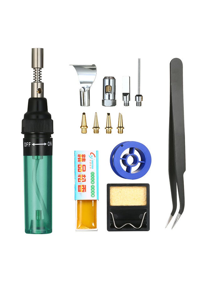 NIBEMINENT 13-Piece Soldering Iron Kit Green 0.185kg