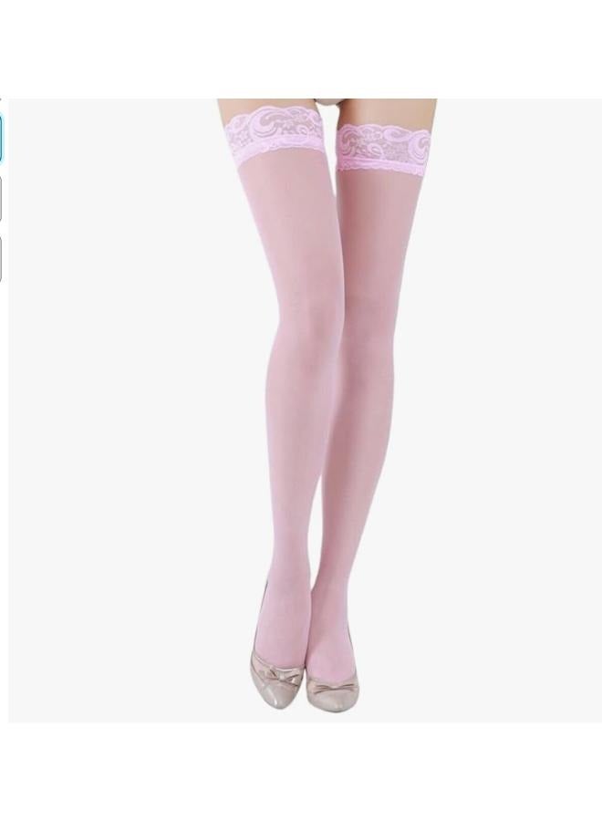 Lace Top Stocking Socks Women Tights Nylon Up Pantyhose Sheer Hold Lingerie - Image 1