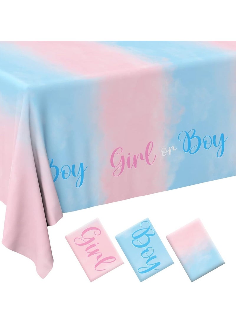 Generic - BOY OR GIRL BABY gender revealed BABY SHOWER team disposable waterproof tablecloth Baby shower - Image 1