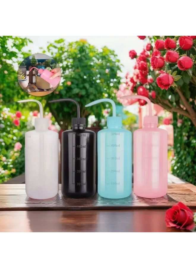 2pcs Blue Leak Proof Squeeze Bottles With Measurement Markings For Precise Liquid Control - Image 1