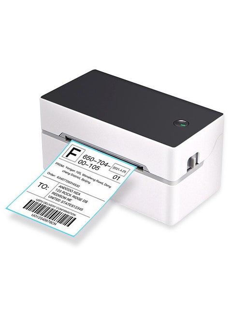 Desktop Shipping Label Printer High Speed USB Direct Thermal Printer Label Maker Sticker 40-80mm Paper Width for Shipping Postage Barcodes Labels Printing