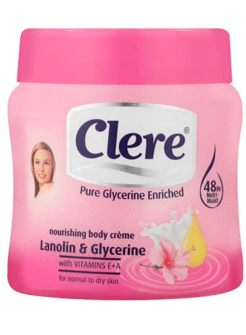 CLERE Nourishing Body Cream Lanolin and Glycerine 300ml - Image 1