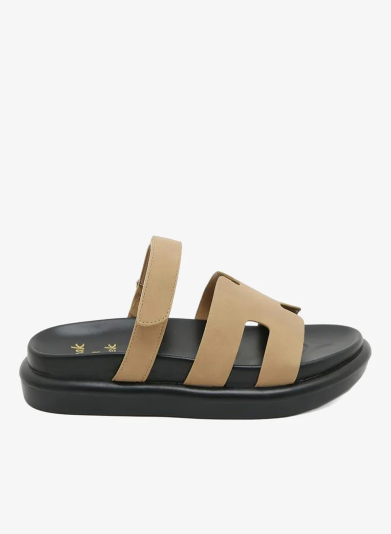 سنيك ايه بيك Comfort Slip-On Flatform Sandals by Styli