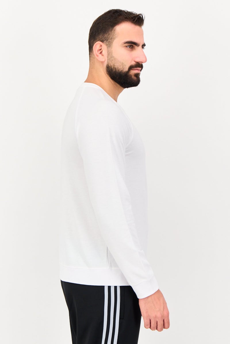 90 Degree By Reflex Men Sportswear Fit Long Sleeve Outdoor T-Shirt, White - Image 4