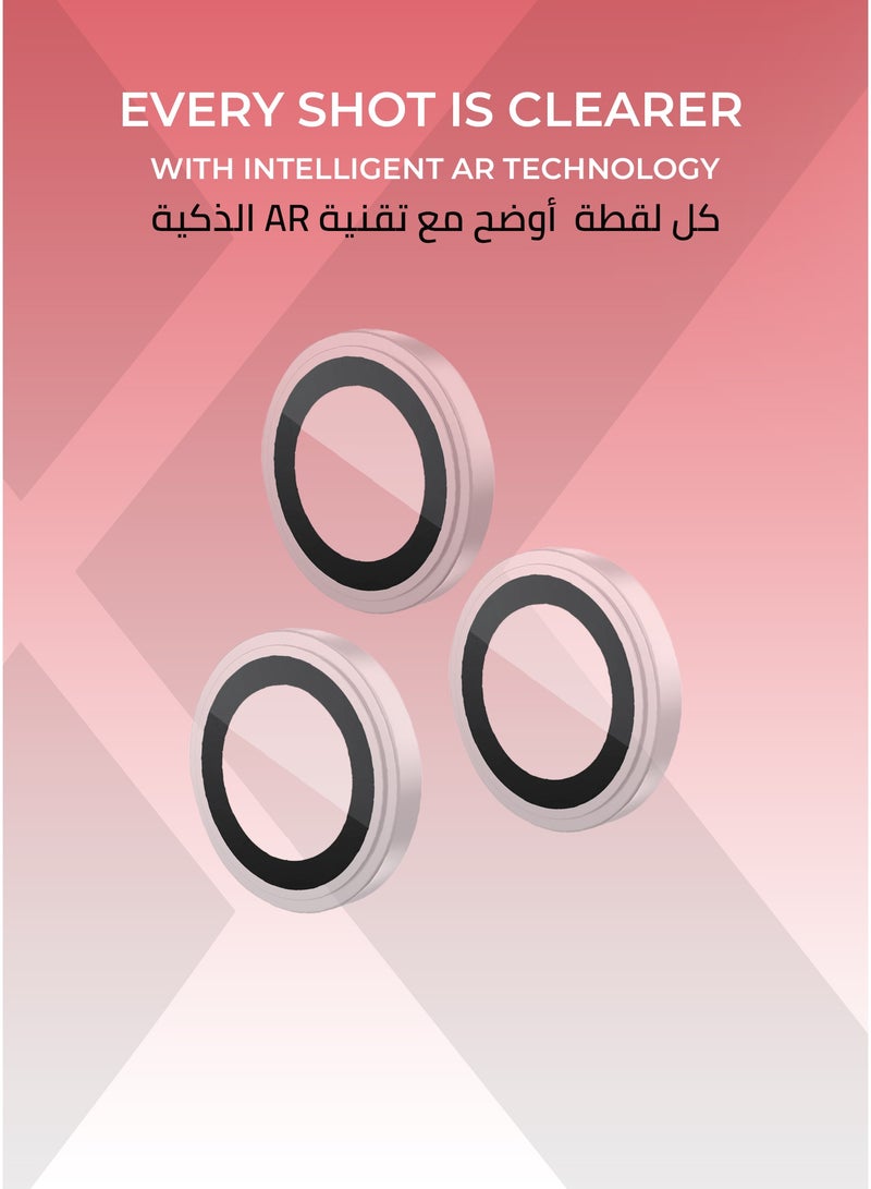 زوندا قطعتان من واقي عدسة الكاميرا ايفون 17 برو/ برو ماكس شفاف -  وضوح عالي الدقة, تركيب سهل ودقيق، مقاوم للخدش. - Image 4