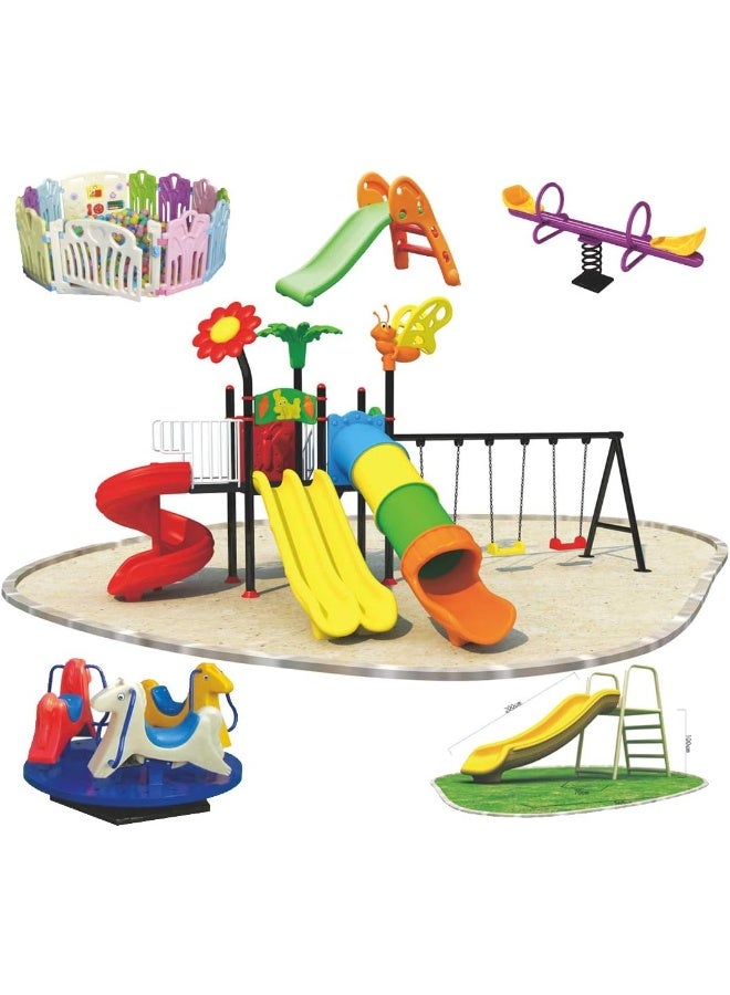Rainbow Toys RBW TOYS The Best Backyard Multifunctional Easy Climber, Outdoor Toys Slide and Swing Sets for Children Activities - Image 1