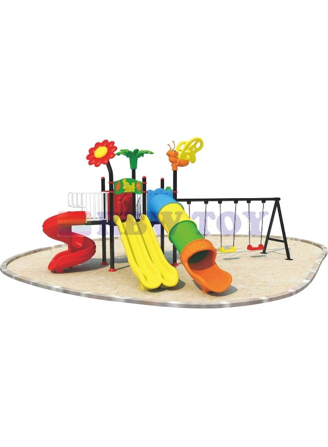 Rainbow Toys RBW TOYS The Best Backyard Multifunctional Easy Climber, Outdoor Toys Slide and Swing Sets for Children Activities - Image 3