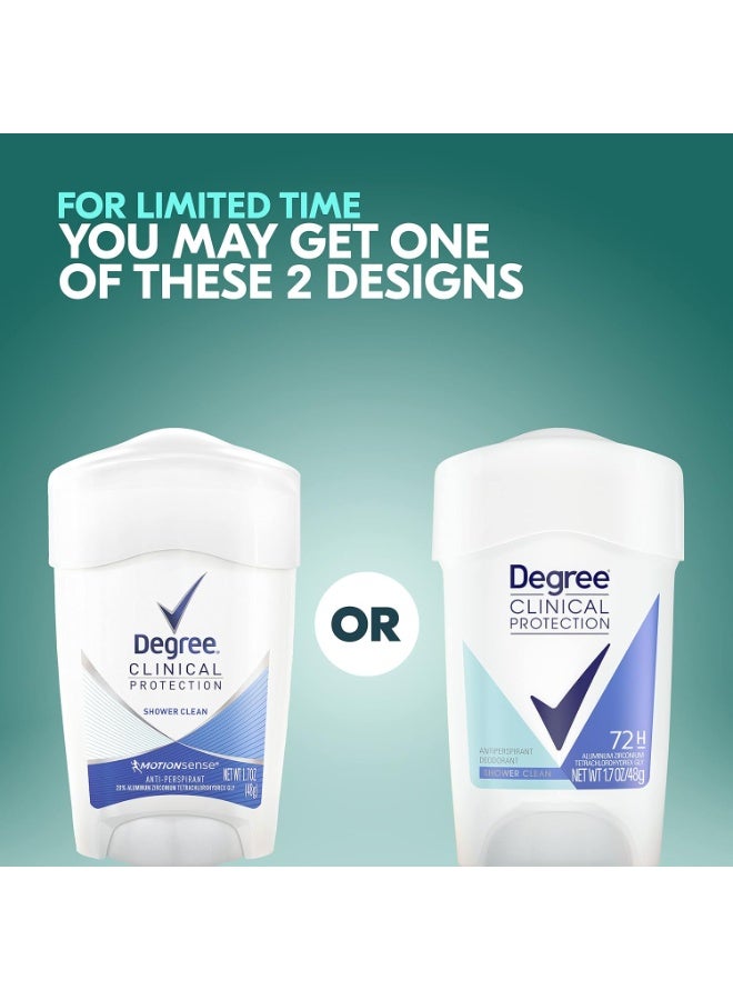 Degree Clinical Protection Anti-Perspirant Deodorant Shower Clean for Women 48 gm - Image 5