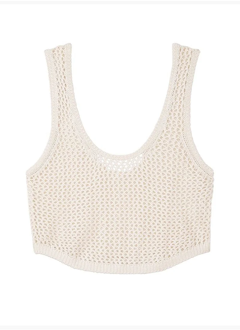 Victoria's Secret Crochet Cropped Tank Top