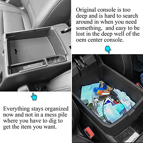 VESUL Center Console Armrest Storage Box Compatible with Hyundai Elantra 2017 2018 2019 2020 ABS Tray Insert Organizer Glove Pallet - Image 4