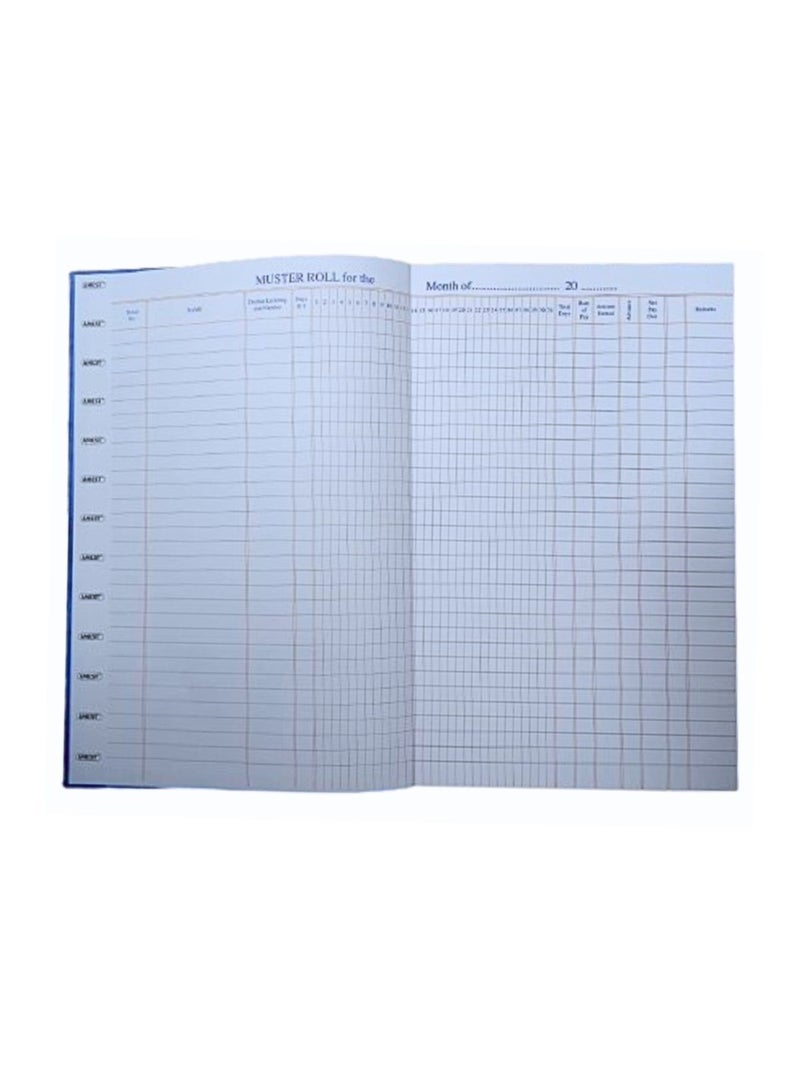 Amest MUSTER ROLL (ATTENDANCE REGISTER) WITH 96 PAGES - Image 2