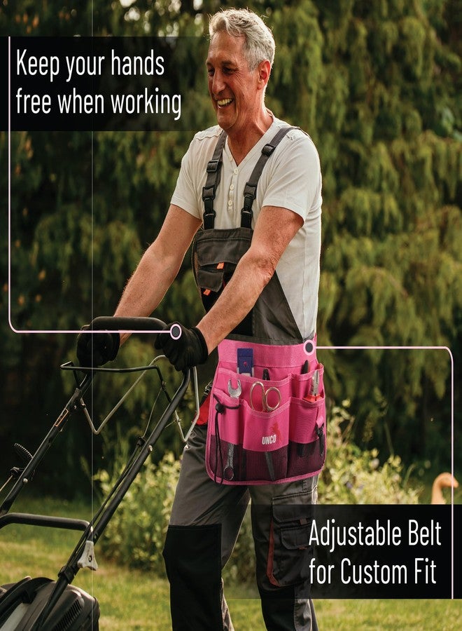 UNCO- Adjustable Gardening Belt, Light Gray, 7 Pockets, Wear Resistant, Cut Resistant, Water Resistant, Garden Tool Belt Pouch, Waist Apron with Pockets - Image 5
