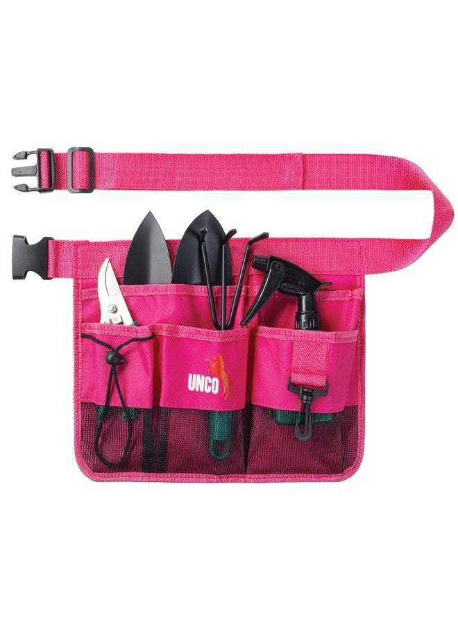 UNCO- Adjustable Gardening Belt, Light Gray, 7 Pockets, Wear Resistant, Cut Resistant, Water Resistant, Garden Tool Belt Pouch, Waist Apron with Pockets - Image 1