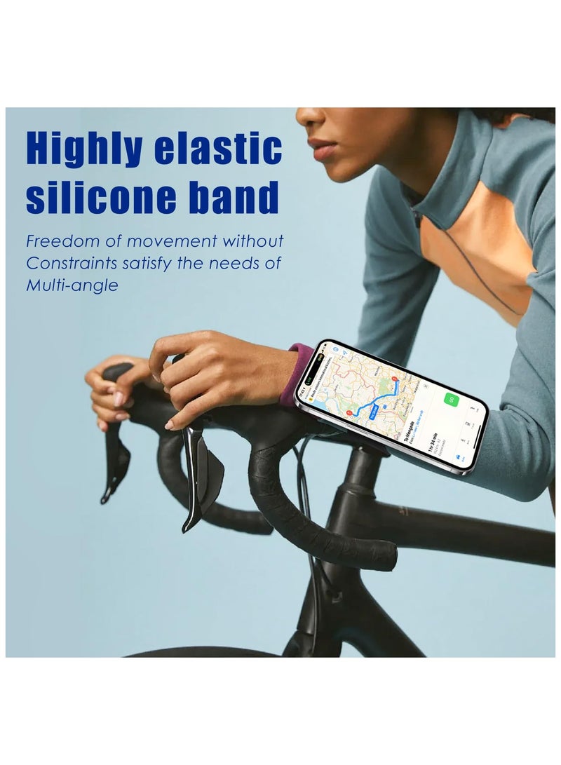 SYOSI Running Phone Holder for iphone, 360° Rotatable Magnetic Wrist Phone Holder, Armband Cell Phone Holder, Magnetic Phone Holder, Compatible with magsafe iPhone 15 14 13 12 Pro Max Plus Mini - Image 4