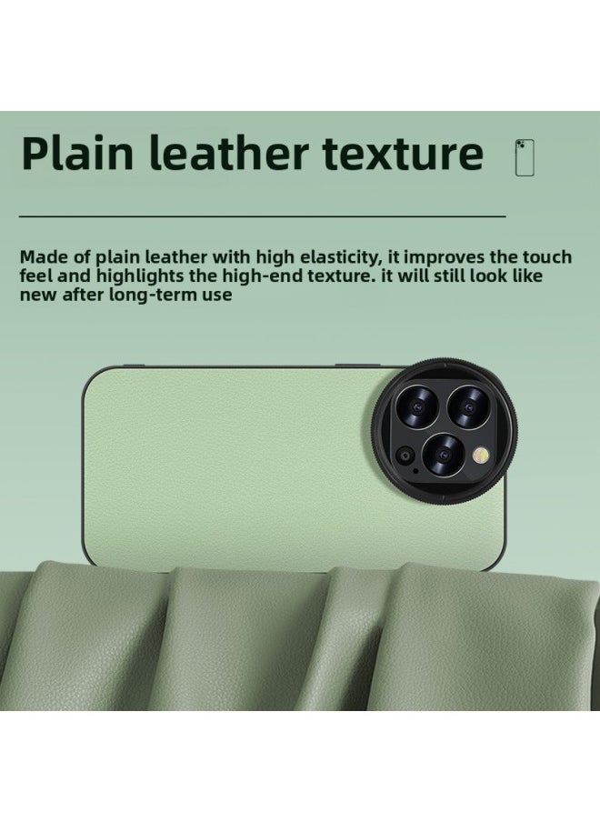 Generic - Luxury Leather Filter Shell For Apple For Iphone 15 Pro Max Photography Lens Package Cpl Filter Lightweight Elegant Style Compatible With 24731020116-Color:[Green] Phone Case Suit 7 Lens [15pro Max]] - Image 1
