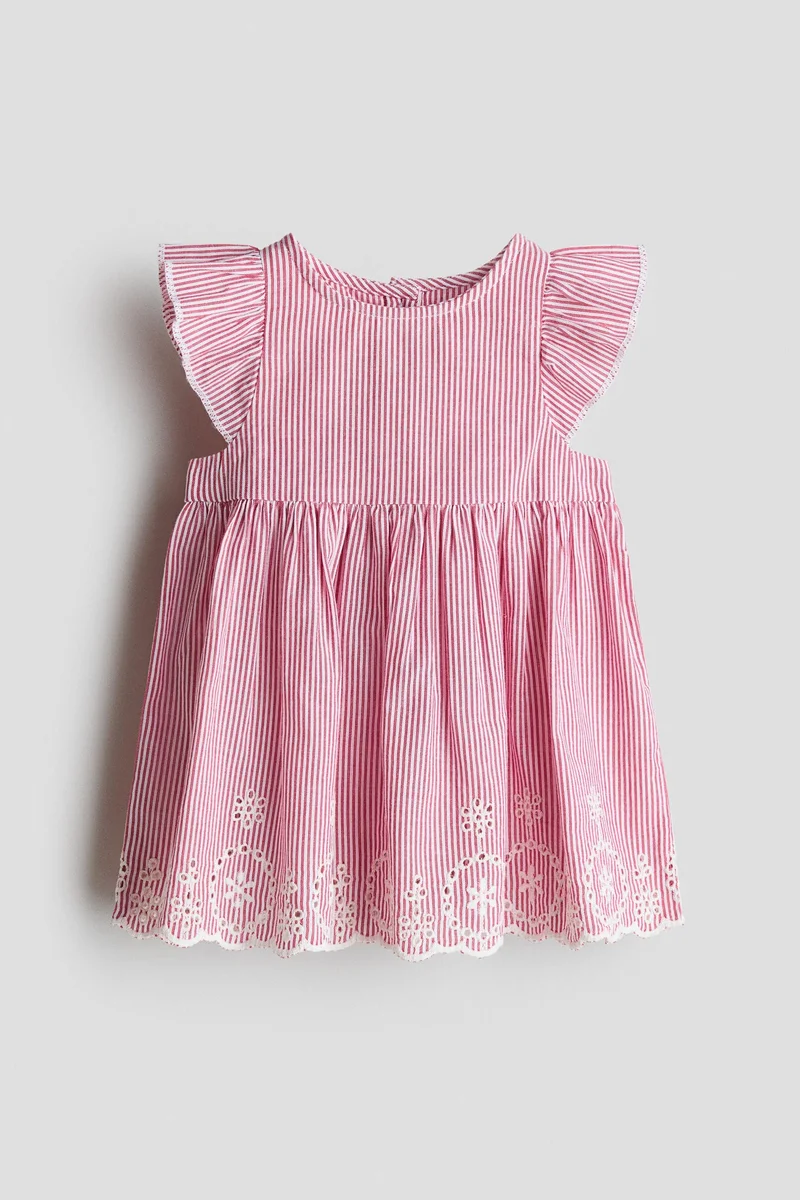 H&M Flutter-sleeved cotton dress