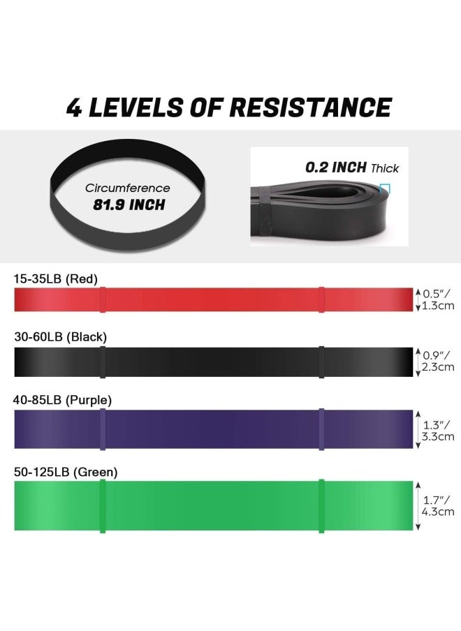 SKY-TOUCH Pull up Assist Bands,Exercise Resistance Bands Stretch Bands, Mobility Bands, Powerlifting Bands For Resistance Training, Physical Therapy And Home Workout  - Image 4