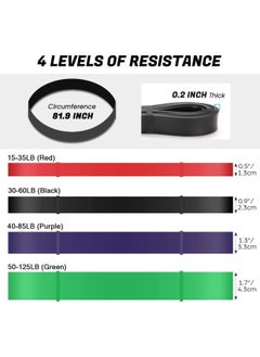 SKY-TOUCH Pull up Assist Bands,Exercise Resistance Bands Stretch Bands, Mobility Bands, Powerlifting Bands For Resistance Training, Physical Therapy And Home Workout  - Image 2