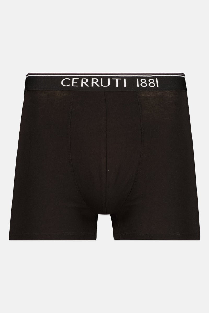 CERRUTI 1881 شورتات رجالية بحزمة 2 مع شعار العلامة التجارية، أسود - Image 3
