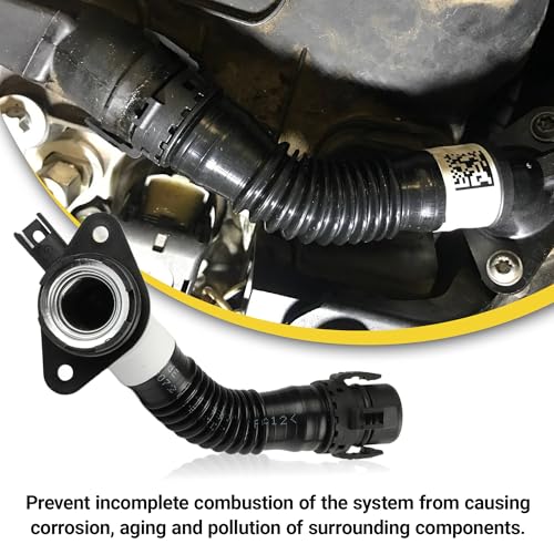 FANHAY 11127584128 Crankcase Vent Hose for BMW 135i 335i 535i 640i X1 X3 X4 X5 X6 2011-2017 N55 Crankcase Vent Hose PCV - Image 5