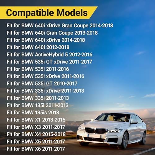 FANHAY 11127584128 Crankcase Vent Hose for BMW 135i 335i 535i 640i X1 X3 X4 X5 X6 2011-2017 N55 Crankcase Vent Hose PCV - Image 2