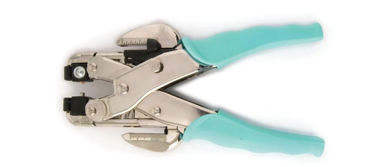 يُسلِّم أداة تثبيت العروات المعدنية وثقبها، بمقبض مريح، لثقوب بقطر 3 مم أو 5 مم، أداة ثقب الحلقات المعدنية والزخارف للورق والقماش والجلد والبلاستيك والمعادن - Image 2