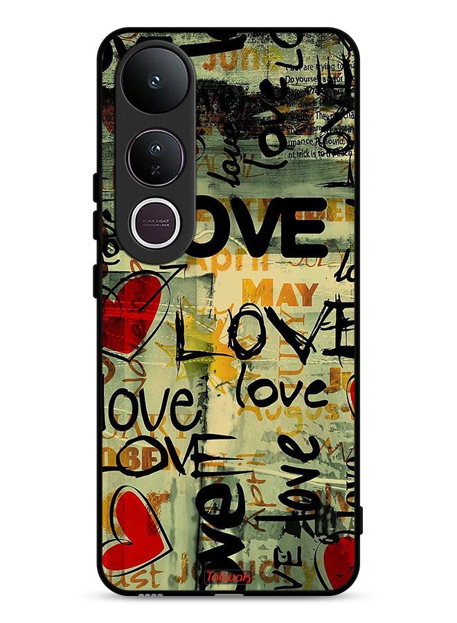 Tolwak Vivo V50 Lite Protective Case Cover Love Tags
