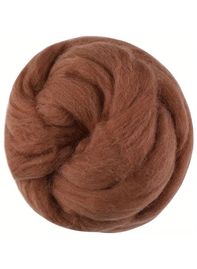 Blue Wool Roving 100g for Needle and Wet Felting Craft Kit with Tools - Image 5