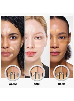 TFIT TFIT Cover Up Pro Concealer Palette - 3-in-1 Full Coverage Color Correcting Cream (Hydrating, 01 Neutral, 0.52 Oz)  - Image 4