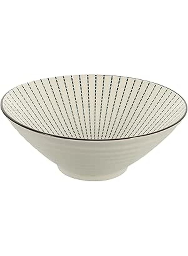 Japanese Style 8 Inch Ceramic Ramen and Salad Bowl for Soup Rice Appetizer Meal Serving Home Kitchen - Image 1