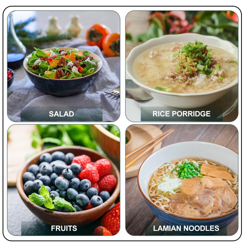 Japanese Style 8 Inch Ceramic Ramen and Salad Bowl for Soup Rice Appetizer Meal Serving Home Kitchen - Image 4