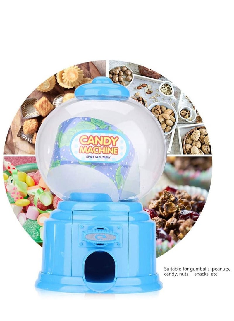 SYOSI - Candy Vending Machine, Portable Children Machine Plastic Mini Gumballs Dispenser Kids Kindergarten Gift, Vintage Style Sweet Bubblegum Fun Toy for 3 age - Image 1