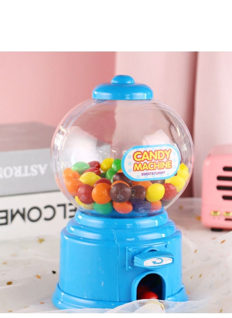 SYOSI - Candy Vending Machine, Portable Children Machine Plastic Mini Gumballs Dispenser Kids Kindergarten Gift, Vintage Style Sweet Bubblegum Fun Toy for 3 age - Image 1