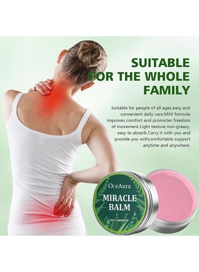 OceAura Miracle Herbal Balm, Balm Soothing Joint Cream For All External Parts Of The Body Such As The Back, Hands, Feet 60G - Image 3