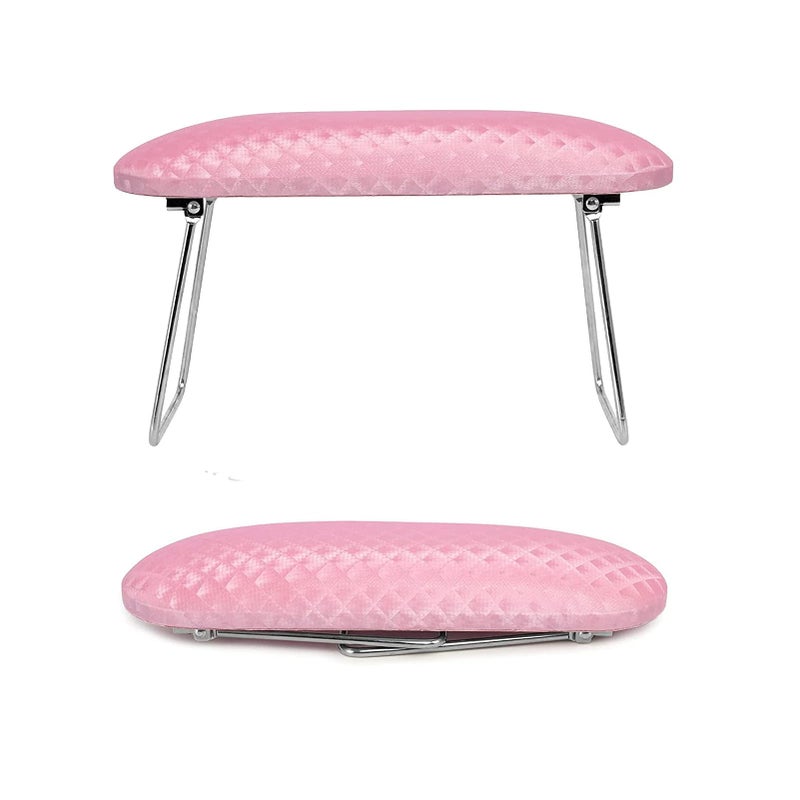 krofaue Nail Arm RestProfessional Microfiber Leather Nail Hand Rest Stand Arm Rest for Acrylic Nails Cushion Hand Holder with Nonslip  Nail Technician Use Must HavePink