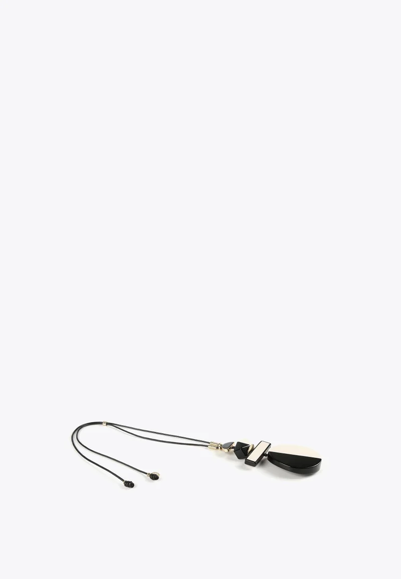 Lola Casademunt Black and white pendant necklace 1BN U