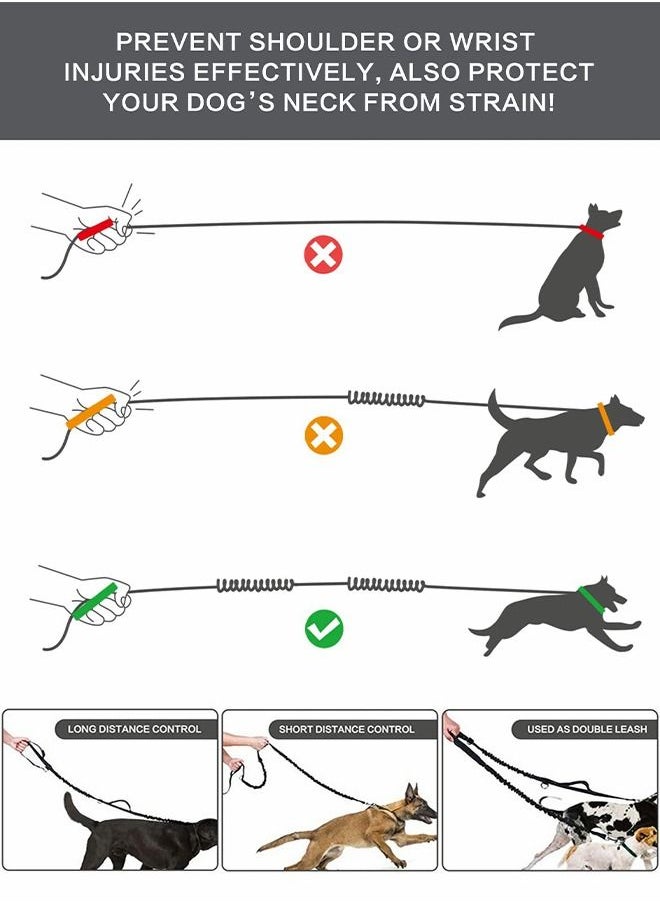 GROIC - Hands Free Dog Leash, Waist Leash for Dog Walking, Running Leash for Dogs with Strong Shock Absorbing Bungee, Reflective Stitches, Hands Free Leash for Running Hiking Walking,Running Waistpack - Image 1